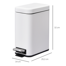 Load image into Gallery viewer, 5L Stylish Steel Pedal Bin - Compact, Chic & Easy-Clean for Every Space!