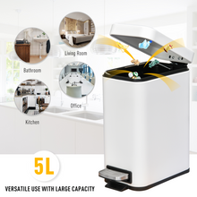 Load image into Gallery viewer, 5L Stylish Steel Pedal Bin - Compact, Chic & Easy-Clean for Every Space!
