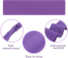 Load image into Gallery viewer, 16 Pcs Yoga Cotton Headbands Stretchy Elastic Solid Headbands Mixed Colors Ballet Head Band Cotton Sports Hairband for Women Girls Suitable for Yoga, Pilates, Running, Cycling