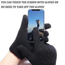 Load image into Gallery viewer, Winter Fleece Lined Thermal Gloves for Men & Women – Touchscreen, Windproof, Warm Outdoor Gloves