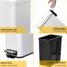 Load image into Gallery viewer, 5L Stylish Steel Pedal Bin - Compact, Chic & Easy-Clean for Every Space!