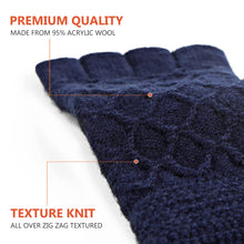 Load image into Gallery viewer, Winter Touchscreen Knit Gloves for Men & Women – Soft Lining, Warm Thermal Acrylic Gloves for Cold Weather