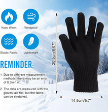 Load image into Gallery viewer, 6 Pairs Knitted Touchscreen Winter Gloves – Thermal Magic Stretch Warm Mittens for Men & Women