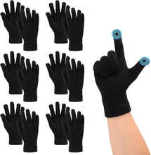 Load image into Gallery viewer, 6 Pairs Knitted Touchscreen Winter Gloves – Thermal Magic Stretch Warm Mittens for Men & Women
