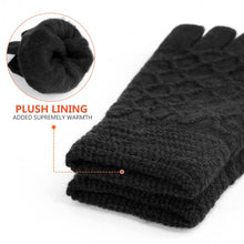 Load image into Gallery viewer, Winter Touchscreen Knit Gloves for Men & Women – Soft Lining, Warm Thermal Acrylic Gloves for Cold Weather