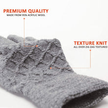 Load image into Gallery viewer, Winter Touchscreen Knit Gloves for Men & Women – Soft Lining, Warm Thermal Acrylic Gloves for Cold Weather