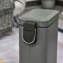 Load image into Gallery viewer, Compact 5L Steel Trash Can with Quiet-Close Lid for Seamless Clean-Up