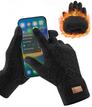 Load image into Gallery viewer, Winter Touchscreen Knit Gloves for Men & Women – Soft Lining, Warm Thermal Acrylic Gloves for Cold Weather