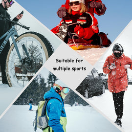 Winter Fleece Lined Thermal Gloves for Men & Women – Touchscreen, Windproof, Warm Outdoor Gloves