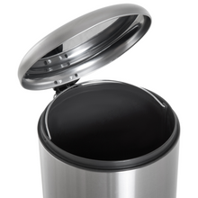 Load image into Gallery viewer, 30L Stainless Steel Pedal Bin - Black/Silver, Fingerprint Resistant & Hygienic