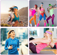 Load image into Gallery viewer, 16 Pcs Yoga Cotton Headbands Stretchy Elastic Solid Headbands Mixed Colors Ballet Head Band Cotton Sports Hairband for Women Girls Suitable for Yoga, Pilates, Running, Cycling