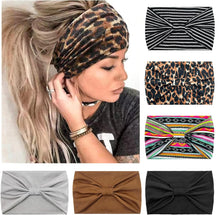 Load image into Gallery viewer, Wide Hair bands for Women Boho Headbands for Women's Hair Elastic Soft 6 Pieces Headband Print Head bands Adult Women Accessories Yoga Sports Hairband Multicoloured Thin Headscarf