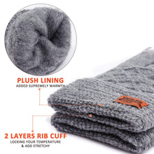 Load image into Gallery viewer, Winter Touchscreen Knit Gloves for Men & Women – Soft Lining, Warm Thermal Acrylic Gloves for Cold Weather