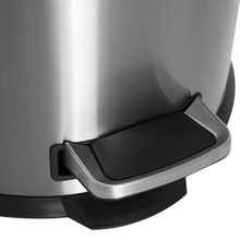 Load image into Gallery viewer, 30L Stainless Steel Pedal Bin - Black/Silver, Fingerprint Resistant & Hygienic