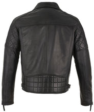 Load image into Gallery viewer, Mens Diamond Biker Style Leather Biker Jacket : Soltau