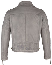 Load image into Gallery viewer, Mens Diamond Biker Style Leather Biker Jacket : Soltau