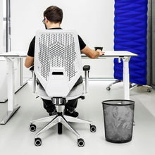 Load image into Gallery viewer, Vinsani 2-Pack Modern Black Mesh Trash Bins - Stylish & Minimalist Waste Baskets