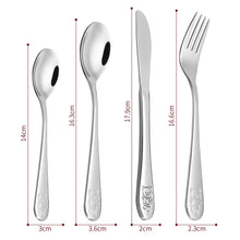 Load image into Gallery viewer, Vinsani Jungle 4-Piece Kids Cutlery Set – Fun, Safe, and Elegant Mealtime Essentials!