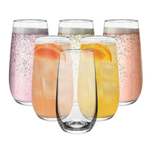 Load image into Gallery viewer, Vinsani Esteem Highball Glasses - Elegant Set of 6 for Drinks & Desserts