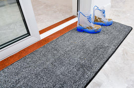 Magic Clean Step Mat: Absorbent Non-Slip Door Mat – Light Grey 45x150 cm
