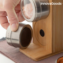Load image into Gallery viewer, Bamsa 7-Piece Magnetic Spice & Bamboo Utensil Set – Cook with Style & Ease!