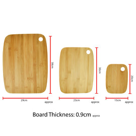 Eco-Friendly Bamboo 3-Piece Cutting Board Set – Durable & Stylish Kitchen Essential