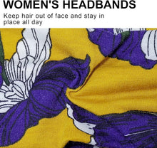 Load image into Gallery viewer, Wide Headbands for Women's Hair Headband Soft Head Bands Adult Women Hairband Turban Flower Cotton Head band Everyday Yoga Sport Fitness