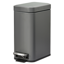 Load image into Gallery viewer, Compact 5L Steel Trash Can with Quiet-Close Lid for Seamless Clean-Up