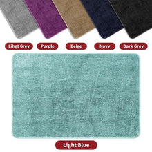 Load image into Gallery viewer, Vinsani Ultra-Soft Microfiber Bath Mat - Luxurious Comfort in Light Blue