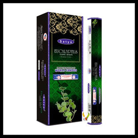 Satya Eucalyptus Hexa Incense Sticks - 120 Long-Lasting Natural Scents