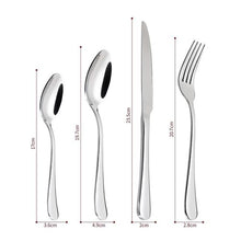 Load image into Gallery viewer, Vinsani Elegant 24-Piece Stainless Steel Cutlery Set - Perfect for Any Occasion
