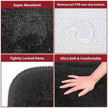 Load image into Gallery viewer, VINSANI Ultra Soft Microfiber Bath Mat - 60x90cm in Dark Grey
