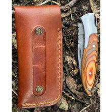 Load image into Gallery viewer, Handmade Natural Stamina Wood Damascus Pocket Folding Knife