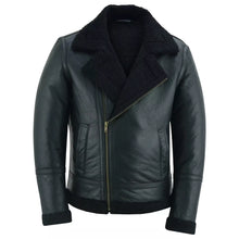 Load image into Gallery viewer, Men's Aviator Style Brown Bomber Flying Pilot Fur Jacket -