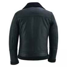 Load image into Gallery viewer, Men's Aviator Style Brown Bomber Flying Pilot Fur Jacket -