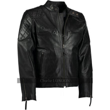 Load image into Gallery viewer, Mens David Beckham Black Stannard Leather Jackets -