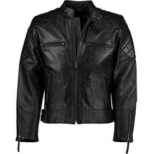 Load image into Gallery viewer, Mens David Beckham Black Stannard Leather Jackets -