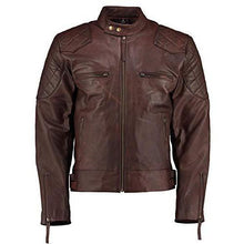 Load image into Gallery viewer, Mens David Beckham Stannard Vintage Brown Leather Jacket -