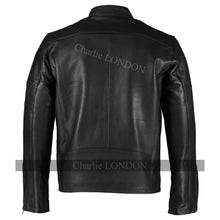Load image into Gallery viewer, Mens Daytona Black Classic Style Leather Jacket -