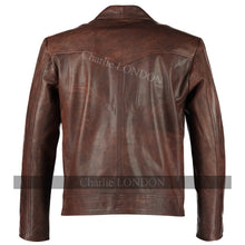 Load image into Gallery viewer, Mens Drifter Vintage Brown Leather Jackets -