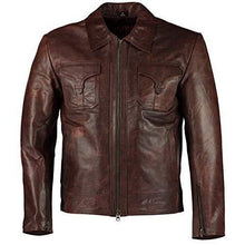 Load image into Gallery viewer, Mens Drifter Vintage Brown Leather Jackets -