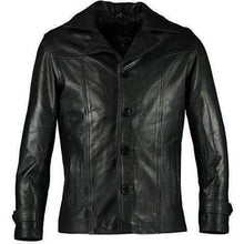 Load image into Gallery viewer, Mens Heist Black Leather Jacket -