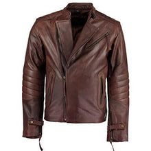 Load image into Gallery viewer, Mens Kendal Vintage Brown David Beckham Leather Jacket -