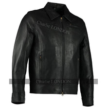 Load image into Gallery viewer, Men's Looper Black Joseph Gordon-Levitt Leather Jacket -