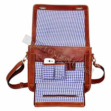 Load image into Gallery viewer, Vintage Tan Leather Laptop MacBook Messenger Bags -