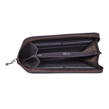 Load image into Gallery viewer, Womens City Grey Leather Purse -