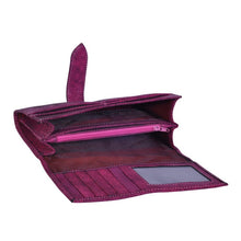 Load image into Gallery viewer, Womens Cutting Edge Pink Leather Textured Purse -
