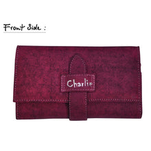 Load image into Gallery viewer, Womens Cutting Edge Pink Leather Textured Purse -