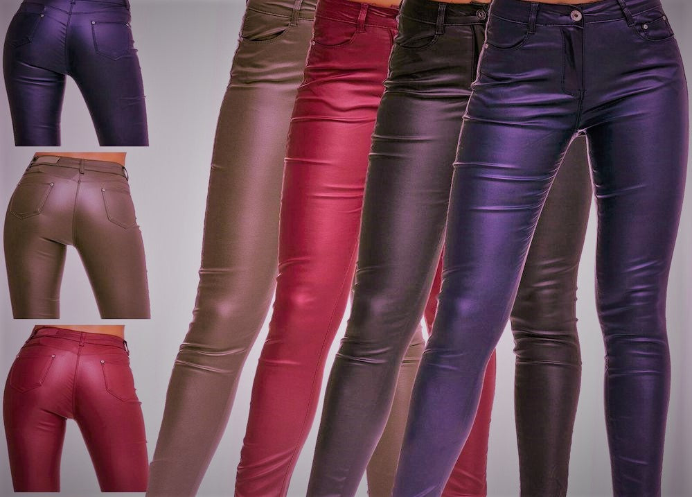 Women's Stretchable Leather Pant - Cowhide Leather Pant for Women