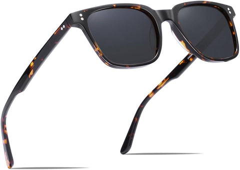Retro Polarised Sunglasses for Women UV400 Protection Driving Outdoor Acetate Frame